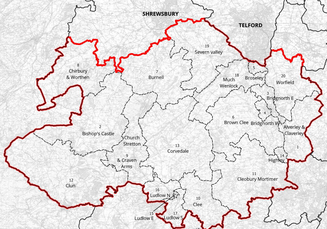 New Boundaries For Shropshire Parliamentary Constituencies, Including ...